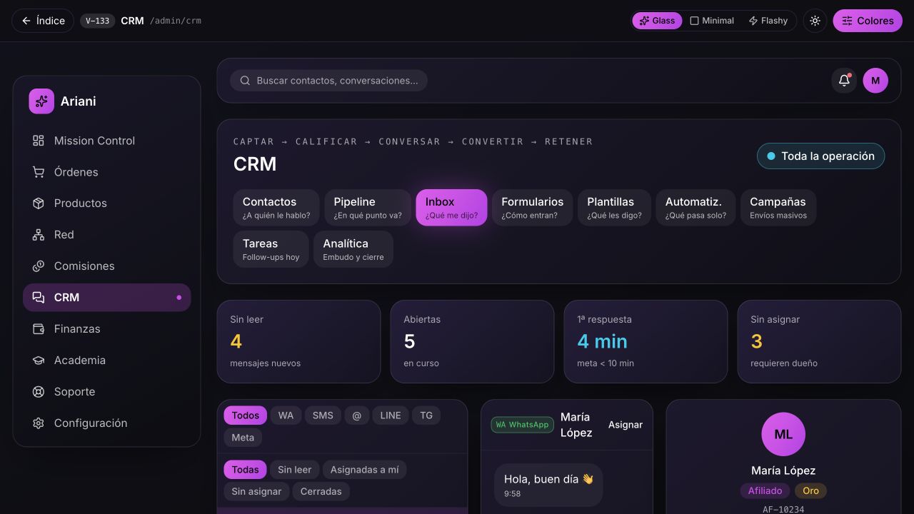 Segunda vista real de Ariani para Exchanges